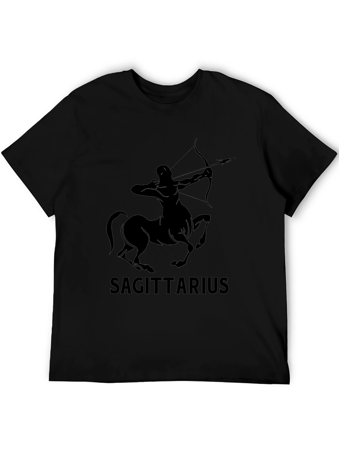 Sagittarius Zodiac Black T-Shirt