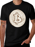 Bitcoin Logo Graphic Tee - Crypto Currency Fan Shirt