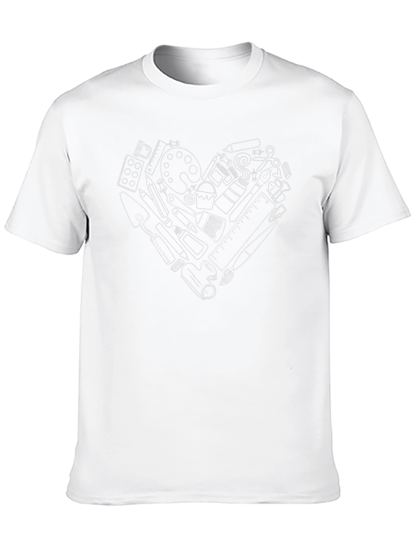 Artists Heart Graphic Tee - Black Cotton T-Shirt
