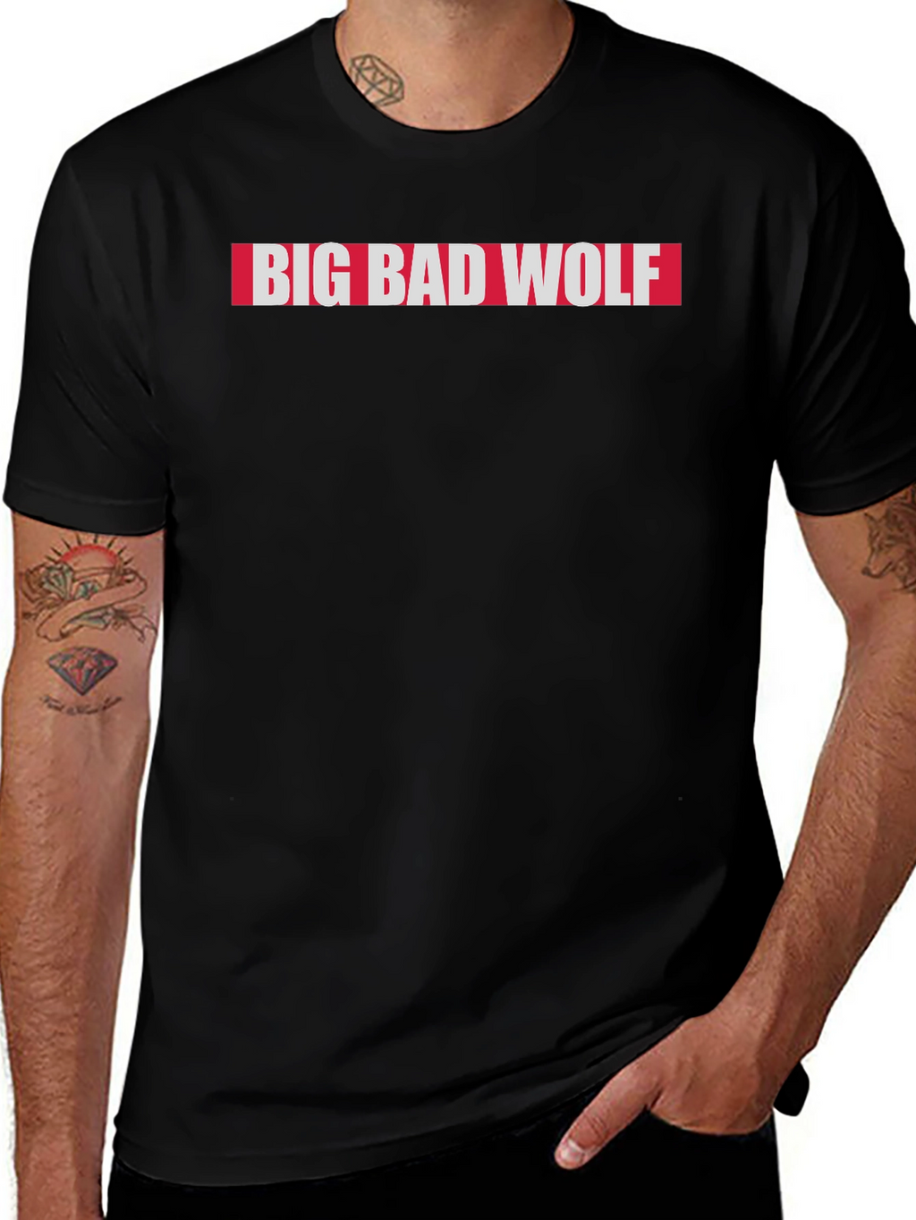 Big Bad Wolf Graphic Tee - Soft Cotton Blend