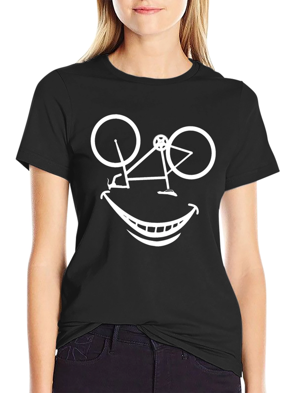 Cycling Smile Graphic T-Shirt - Unisex