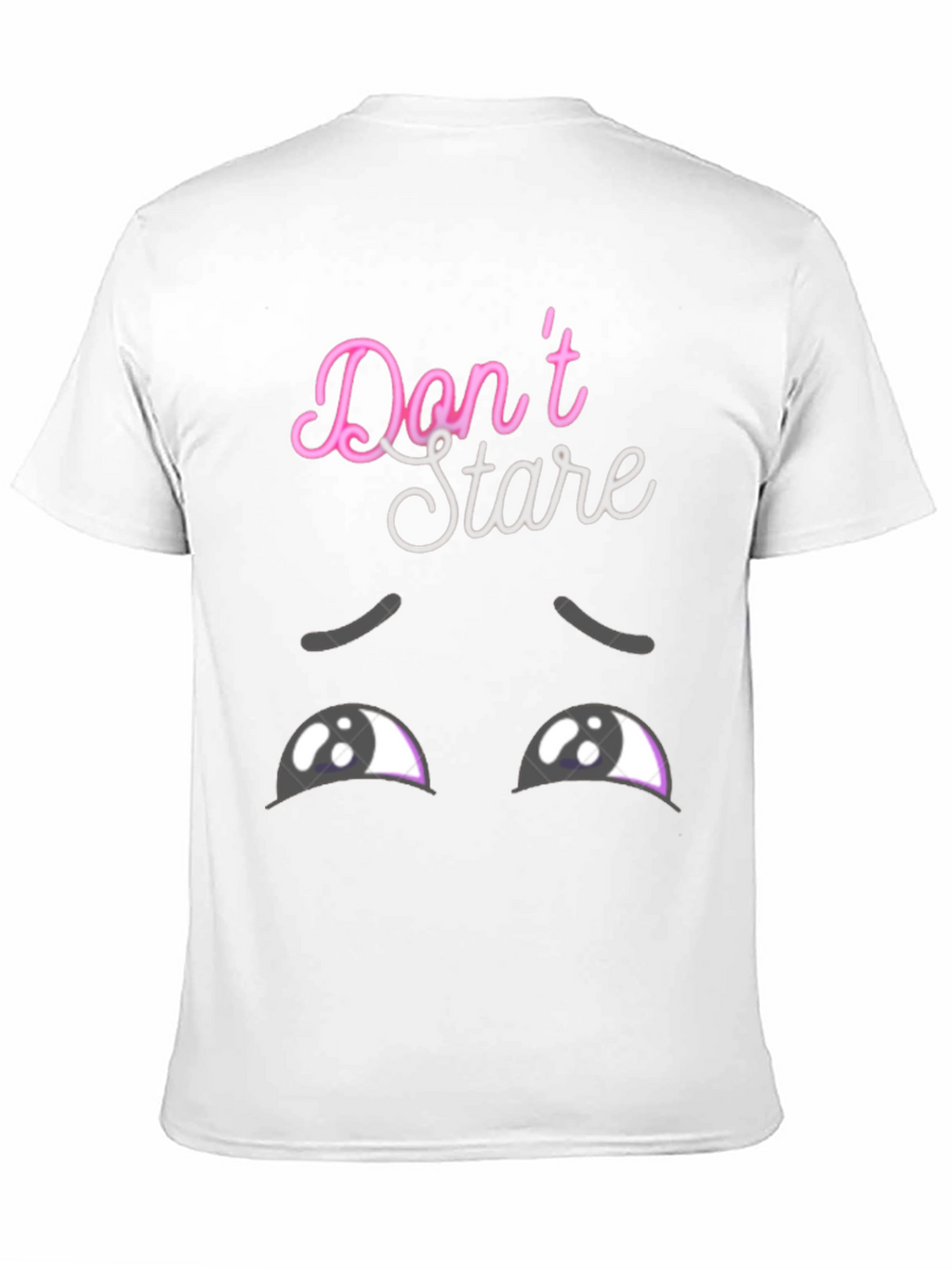 Dont Stare Graphic Tee - Mens Black T-Shirt