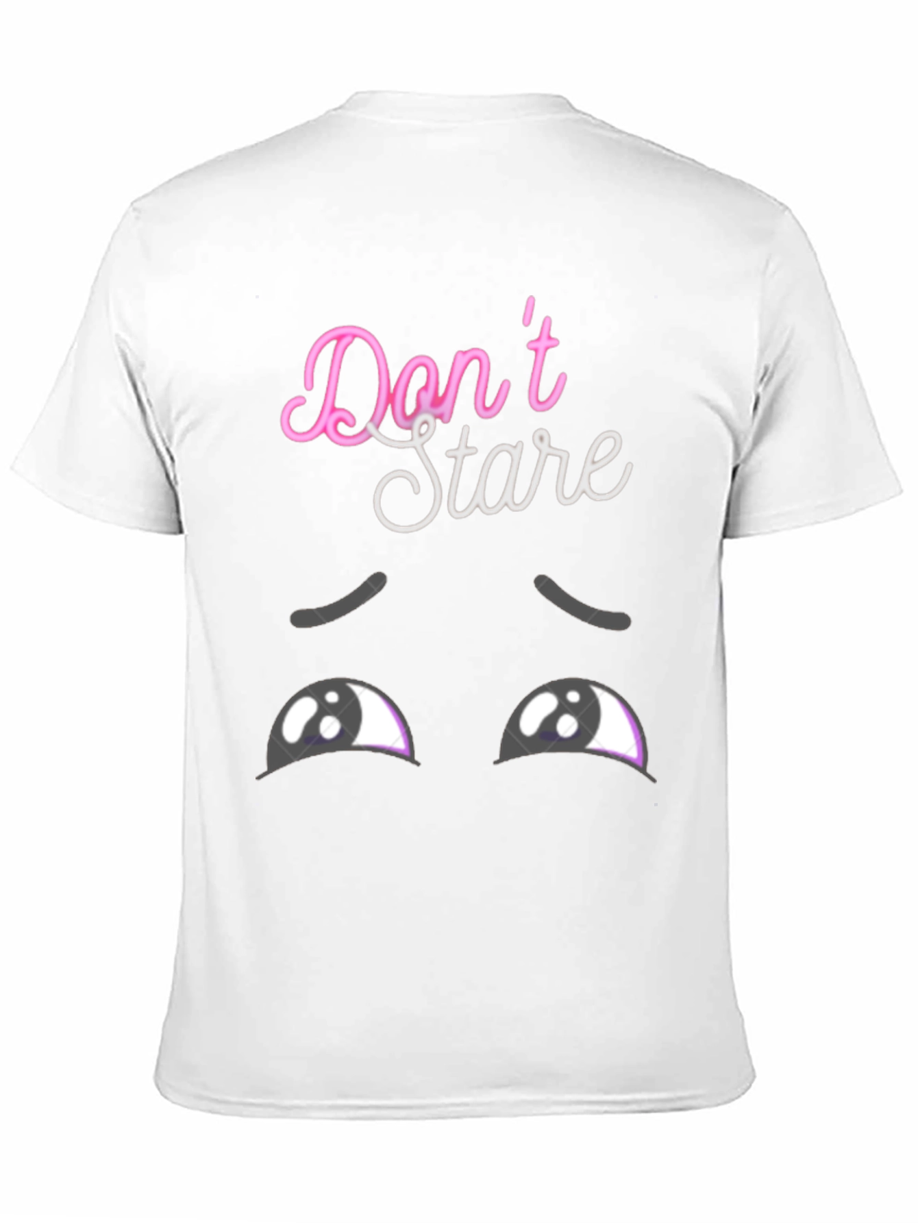 Dont Stare Graphic Tee - Mens Black T-Shirt