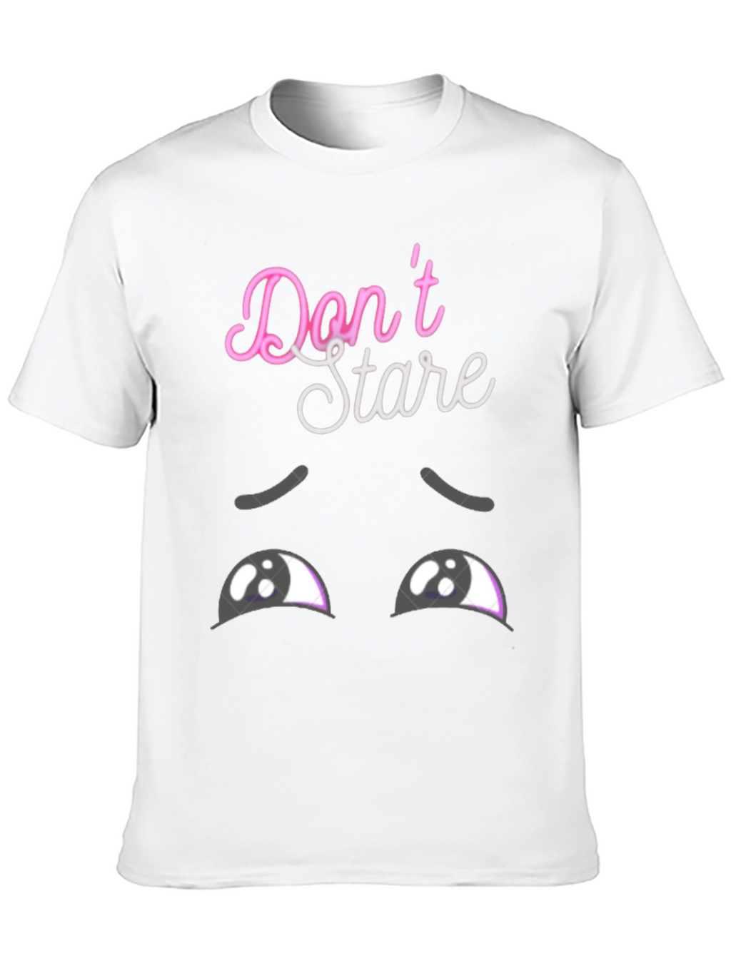 Dont Stare Graphic Tee - Mens Black T-Shirt