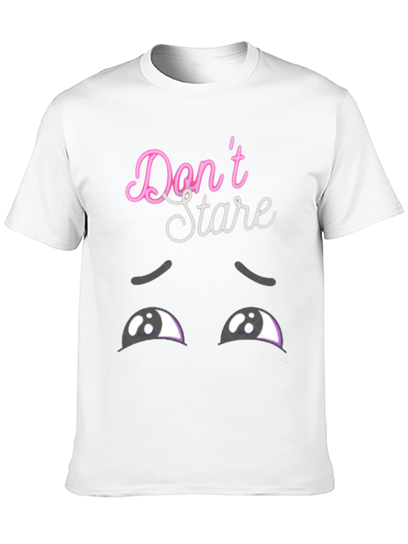 Dont Stare Graphic Tee - Mens Black T-Shirt