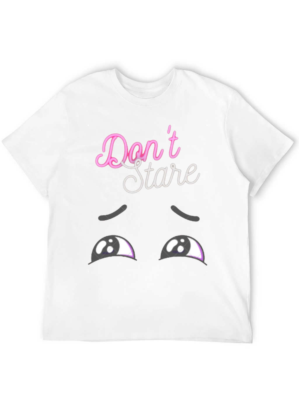 Dont Stare Graphic Tee - Mens Black T-Shirt