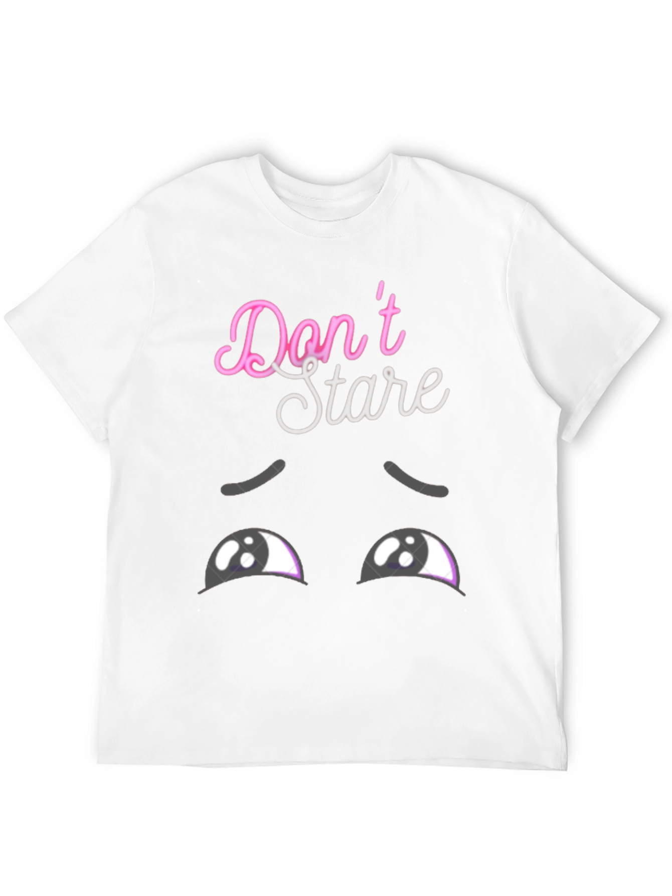 Dont Stare Graphic Tee - Mens Black T-Shirt