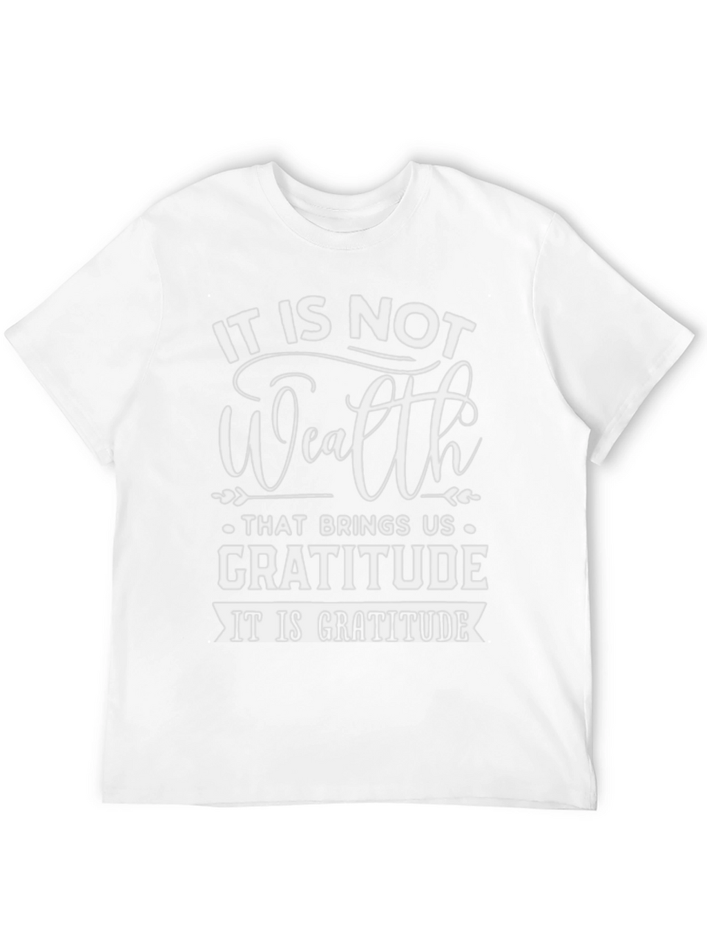Gratitude Graphic Tee - Inspirational Black T-Shirt