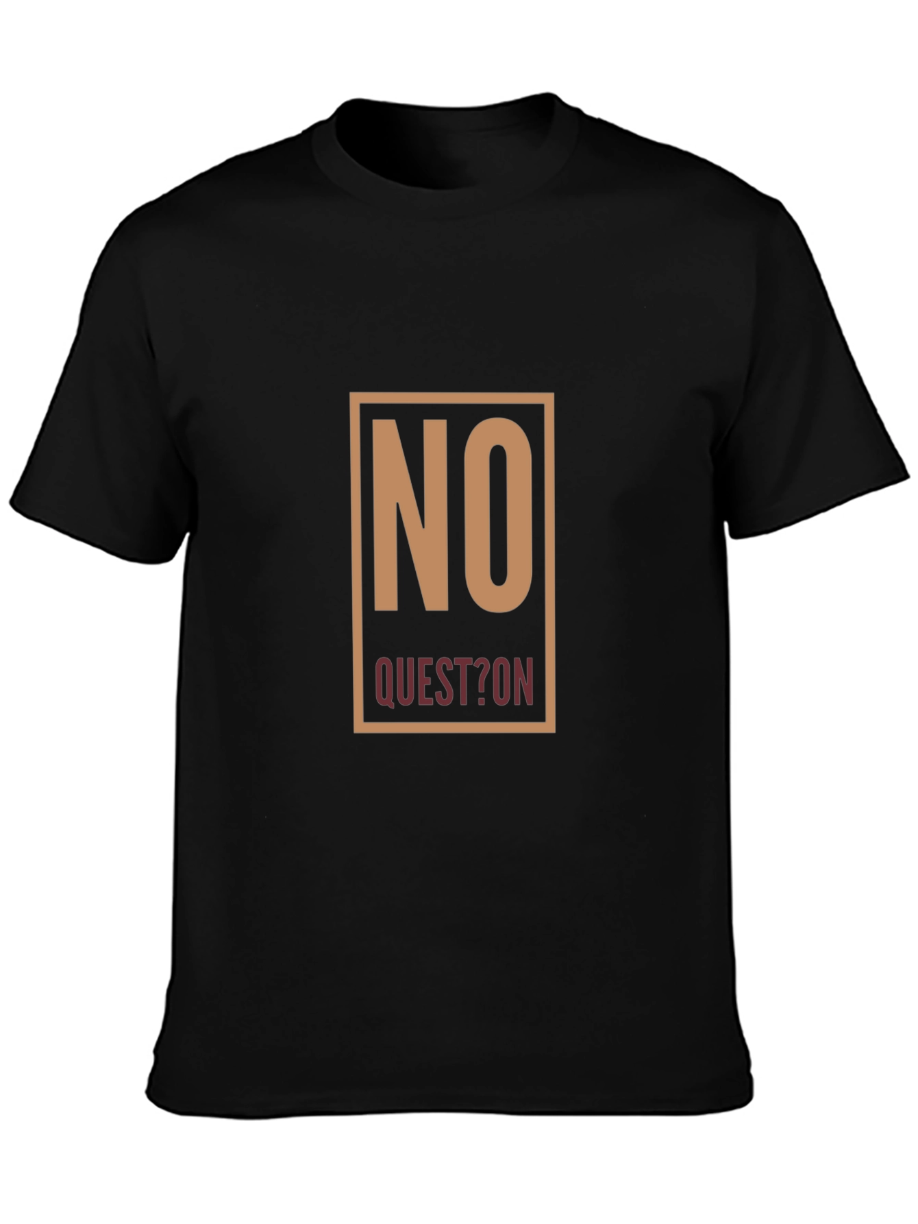 No Question Graphic Tee - Mens Black T-Shirt