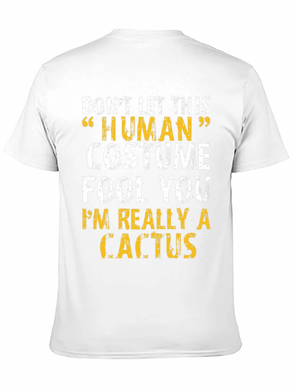 Human Costume Cactus T-Shirt - Funny Graphic Tee