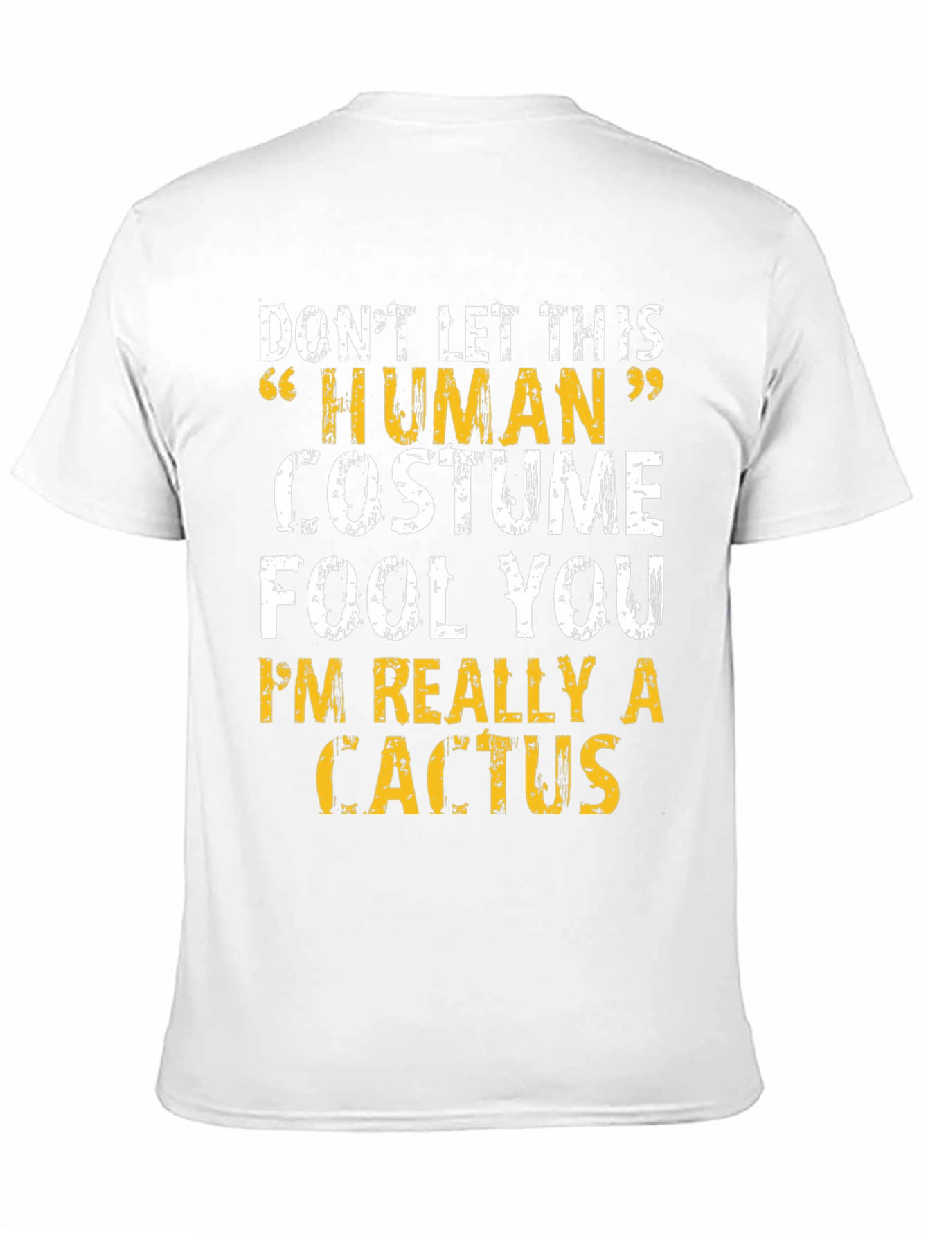 Human Costume Cactus T-Shirt - Funny Graphic Tee