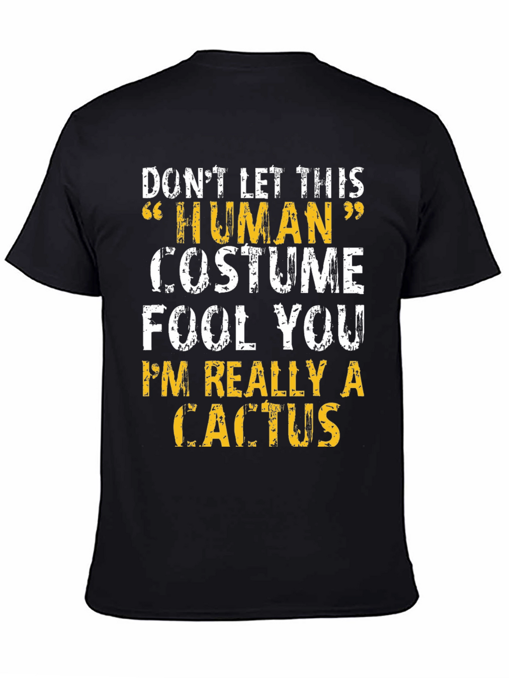 Human Costume Cactus T-Shirt - Funny Graphic Tee
