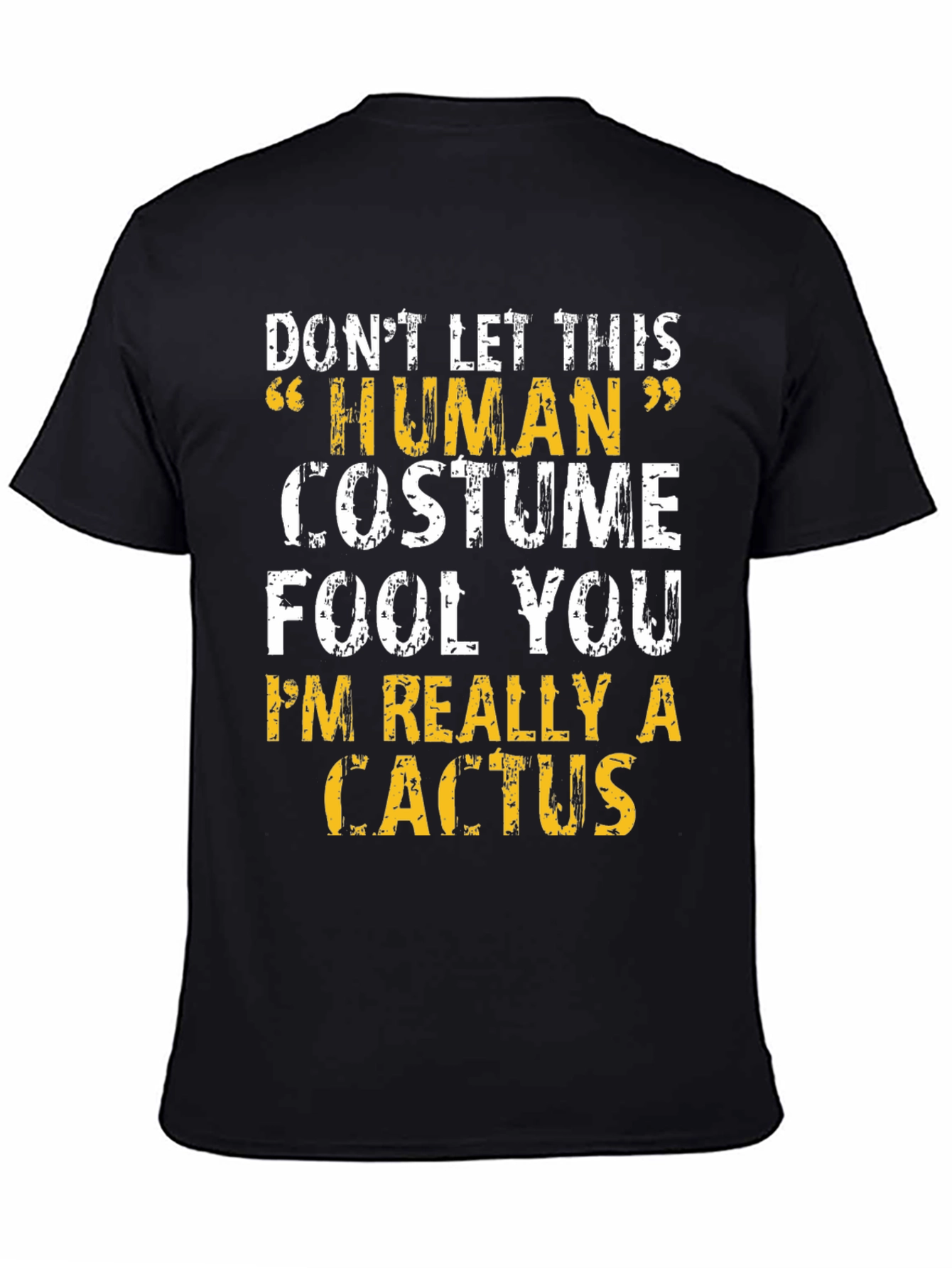Human Costume Cactus T-Shirt - Funny Graphic Tee