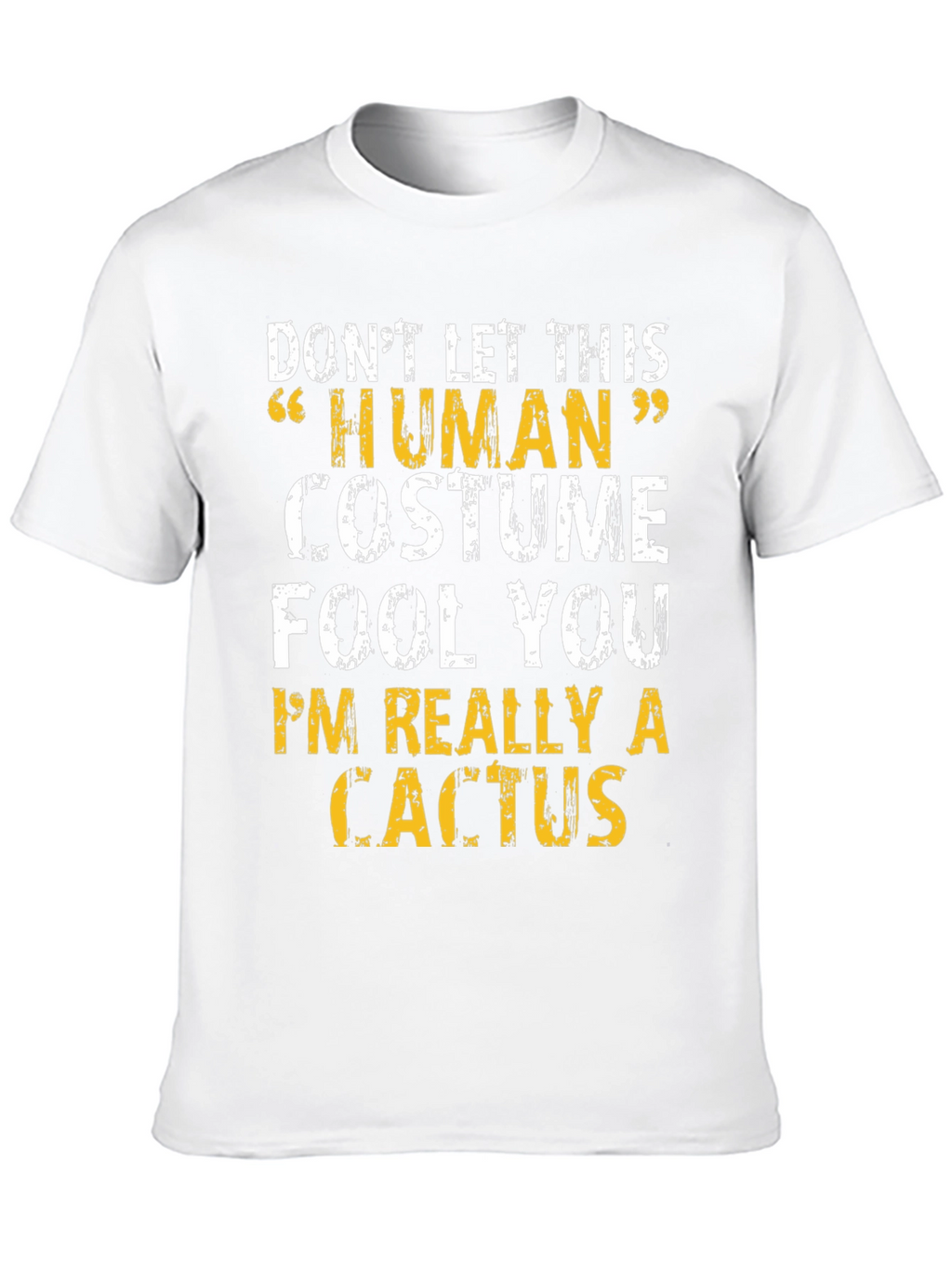 Human Costume Cactus T-Shirt - Funny Graphic Tee