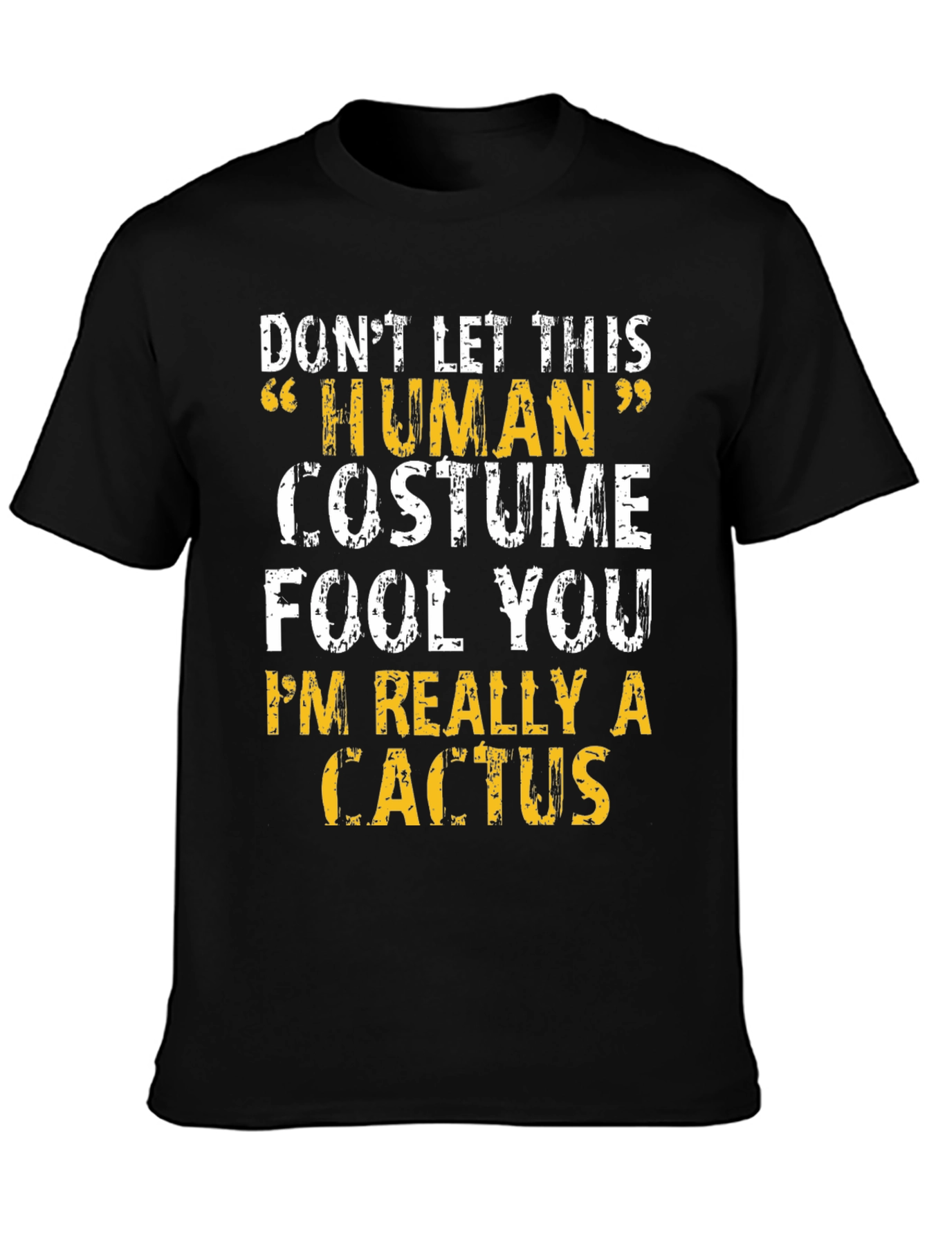 Human Costume Cactus T-Shirt - Funny Graphic Tee