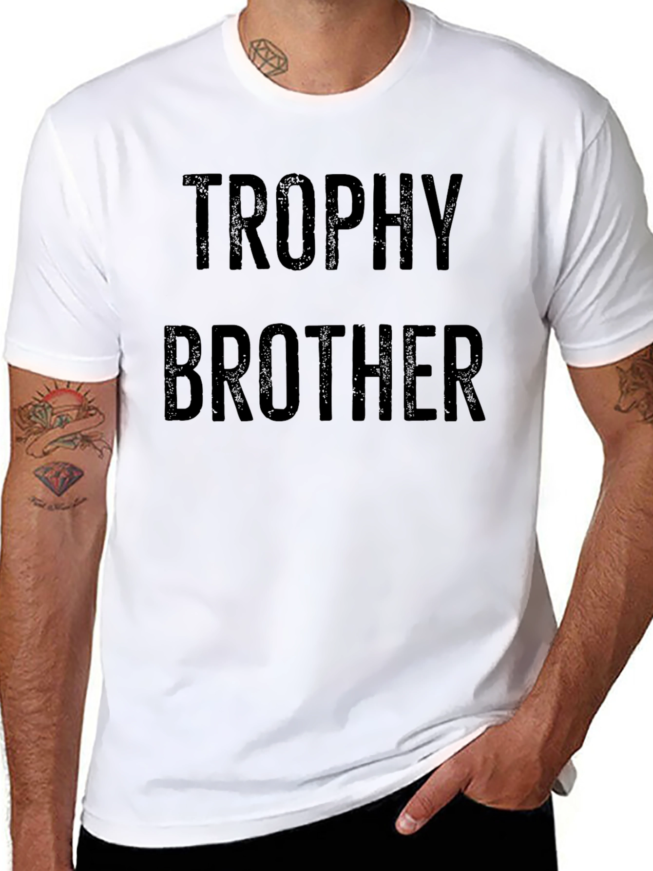 Trophy Brother Graphic T-Shirt - Black
