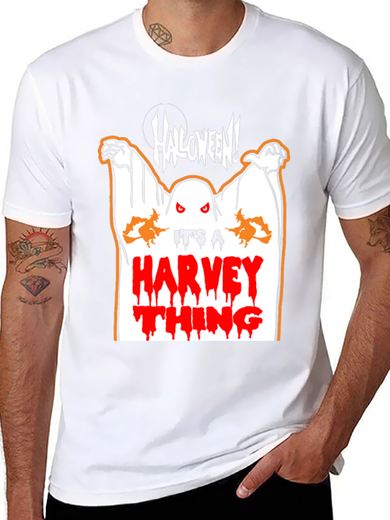 Halloween Harvey Ghost Graphic Tee