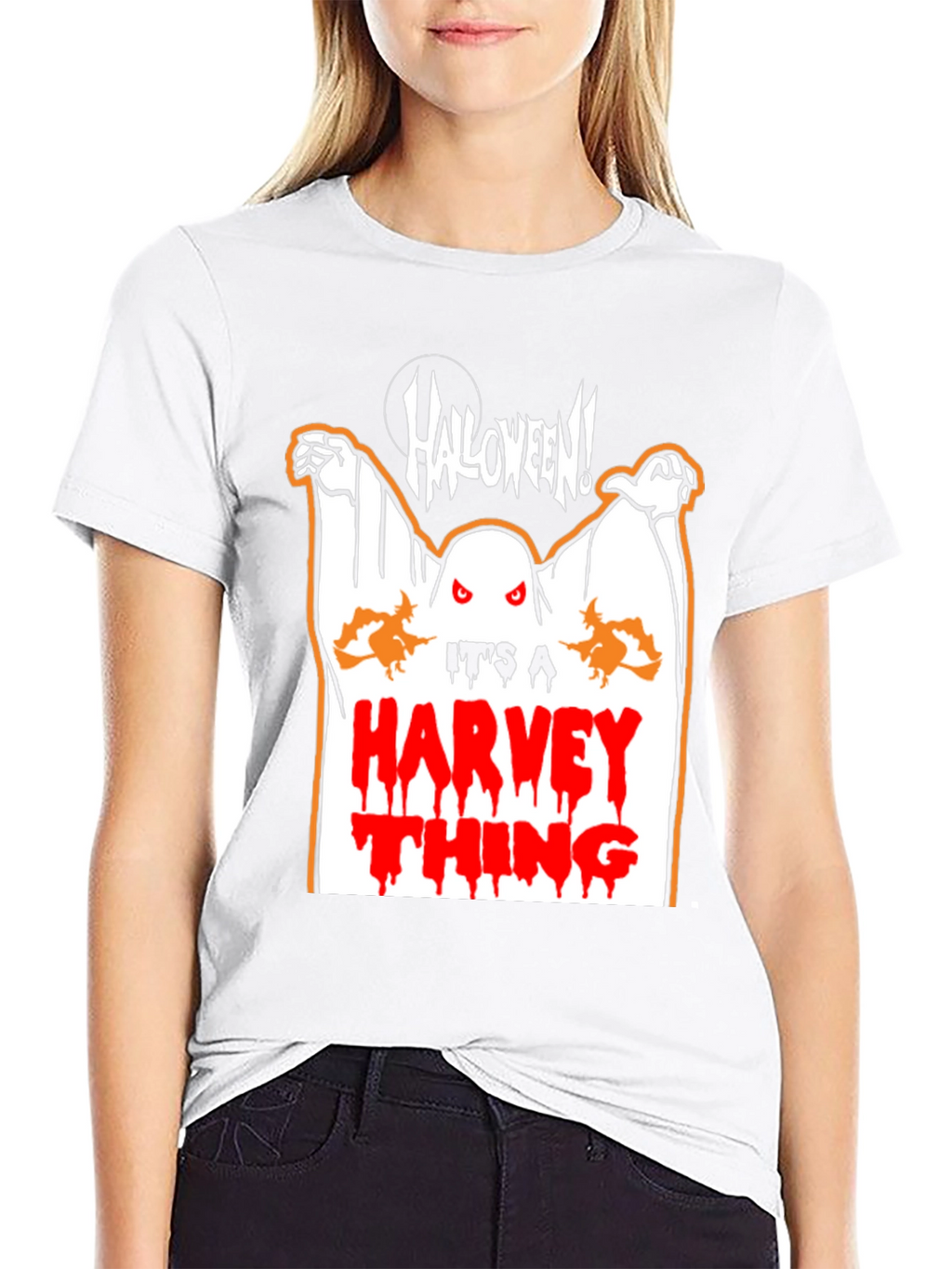 Halloween Harvey Ghost Graphic Tee