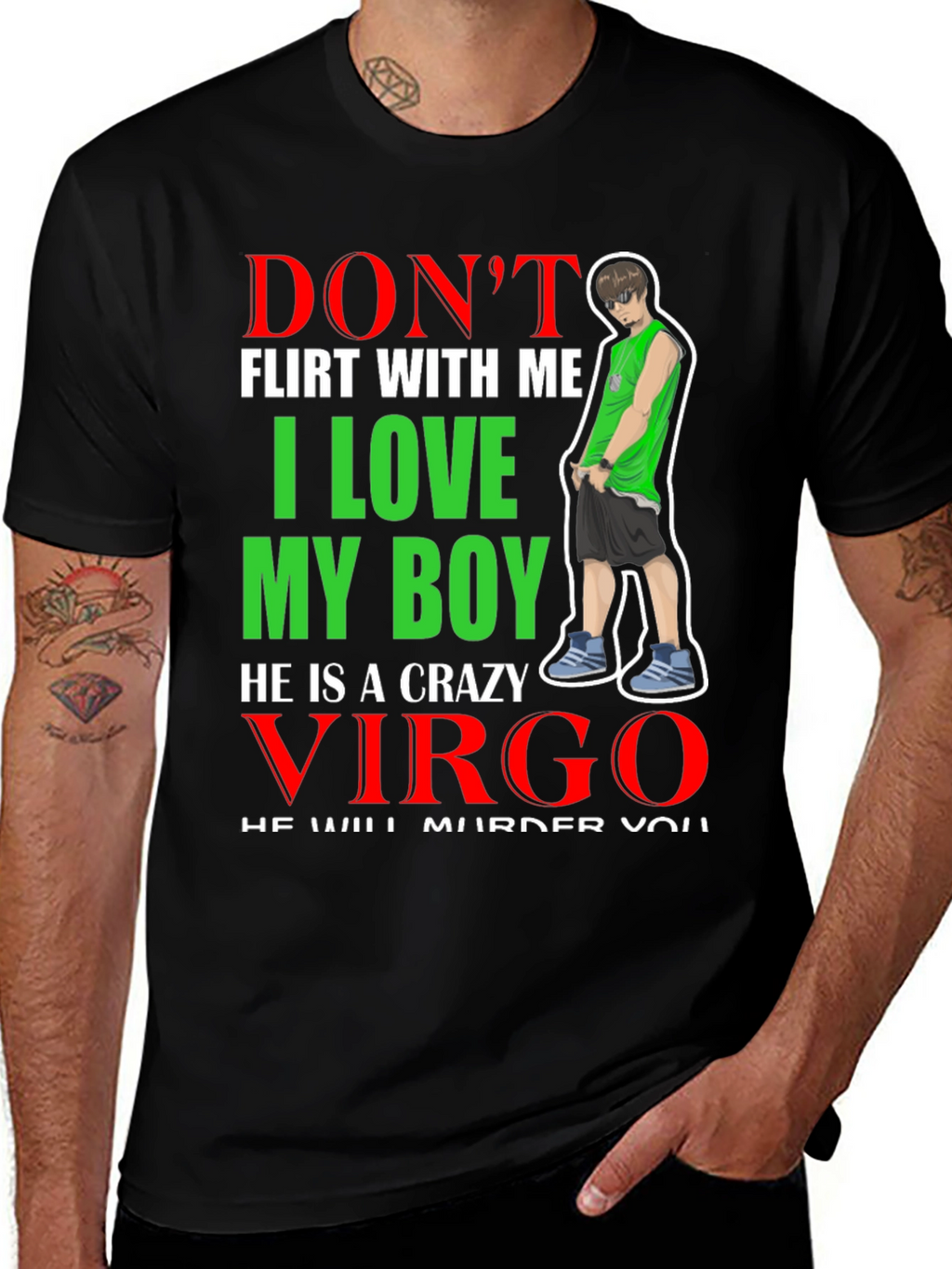 Dont Flirt With Me Virgo Boyfriend T-Shirt