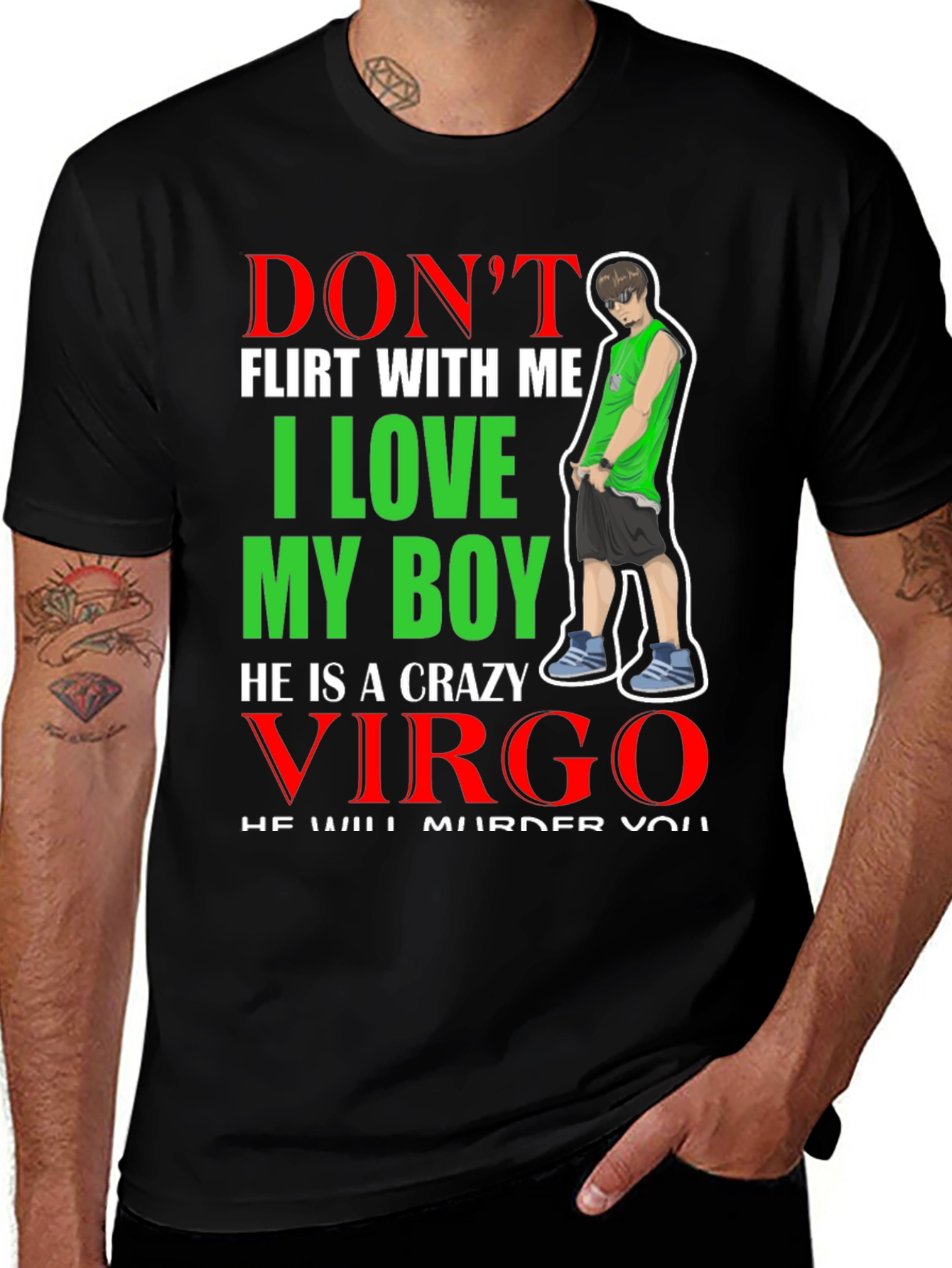 Dont Flirt With Me Virgo Boyfriend T-Shirt