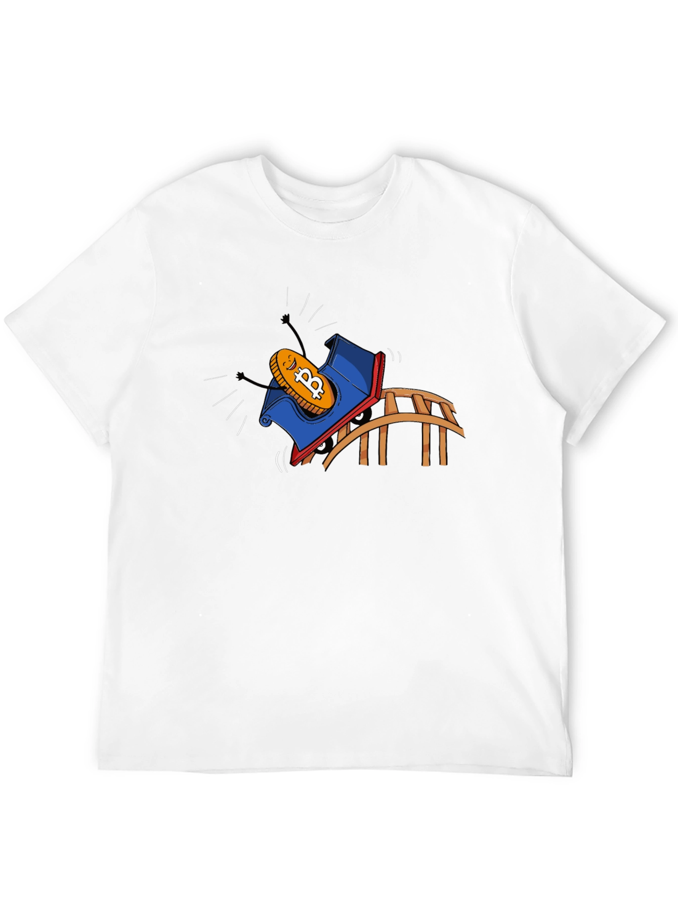 Bitcoin Rollercoaster Ride Graphic Tee