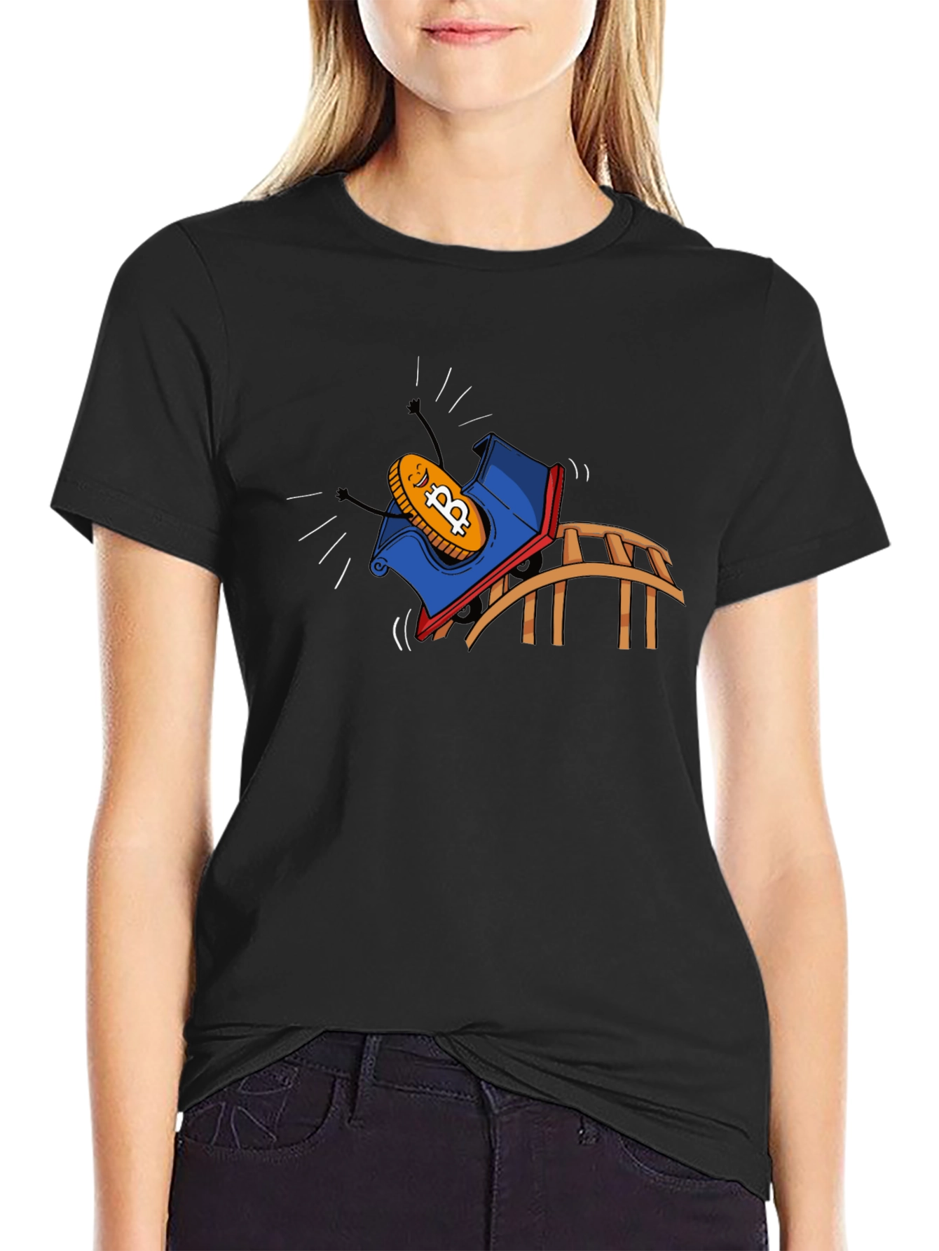 Bitcoin Rollercoaster Ride Graphic Tee