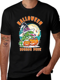 Halloween Lizard T-Shirt: Horror Dusk Design