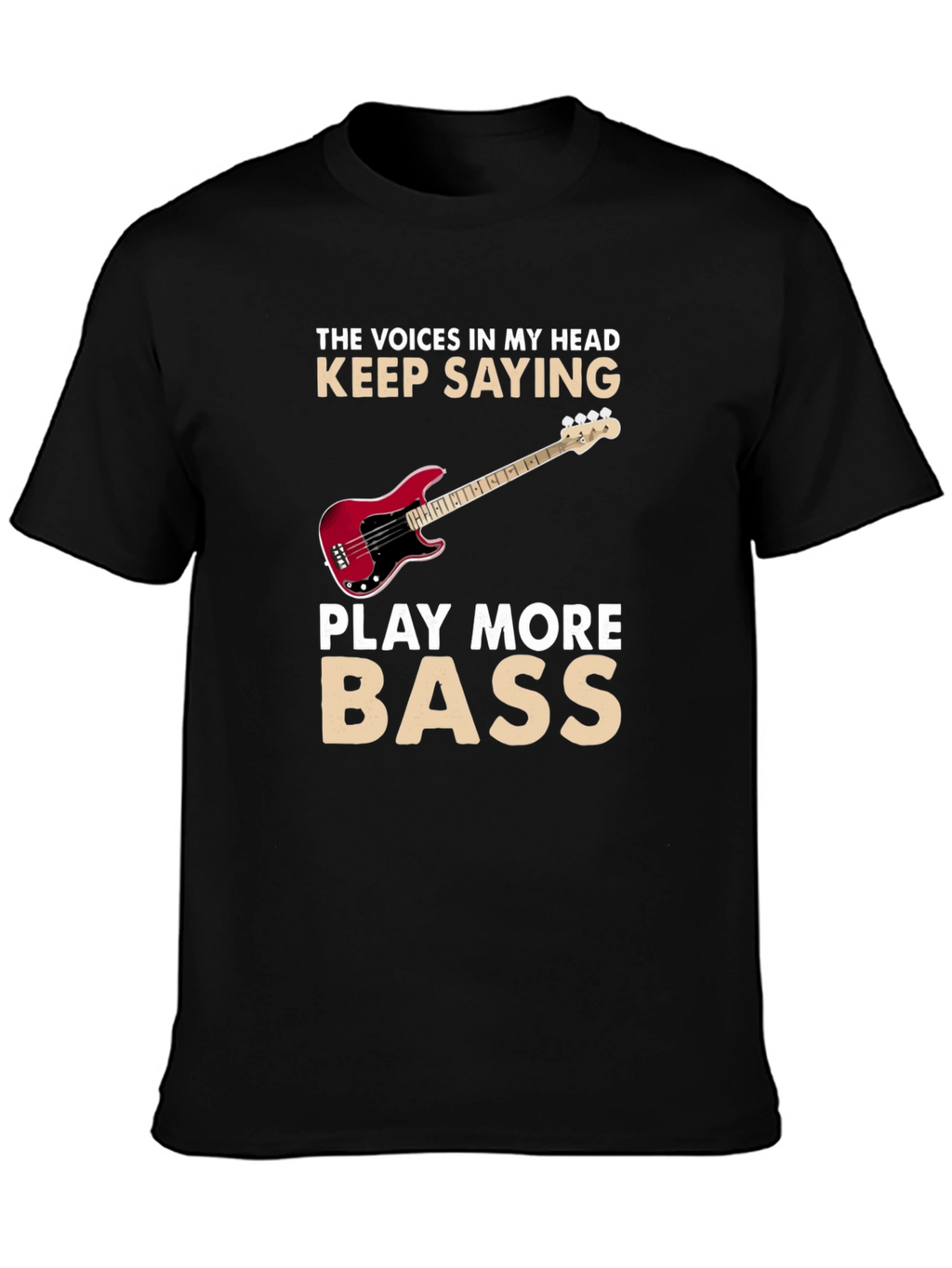 Play More Bass Graphic T-Shirt