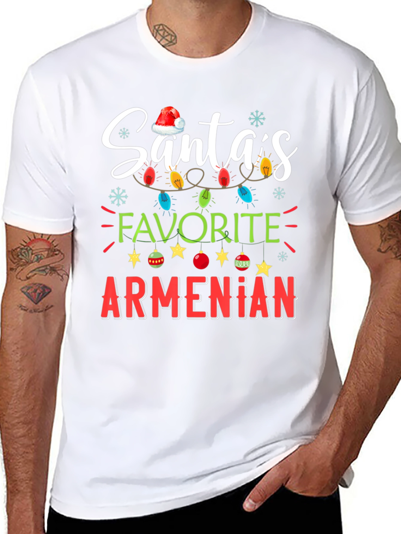 Santas Favorite Armenian Christmas T-Shirt