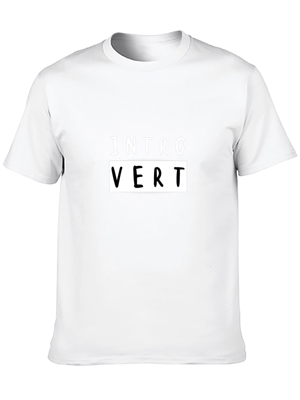 Introvert Graphic Tee - Soft Cotton Black Shirt