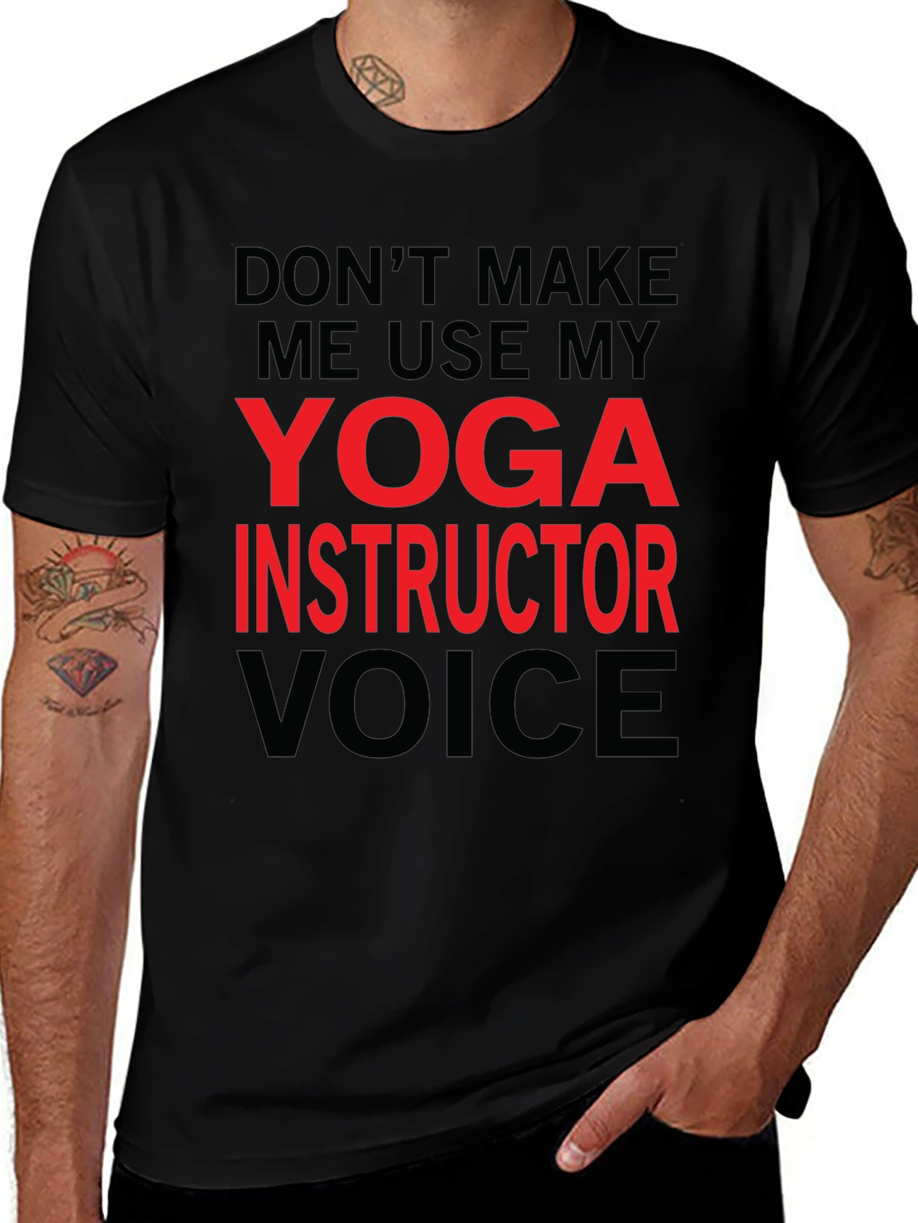 Yoga Instructor Voice T-Shirt - Funny Yoga Gift