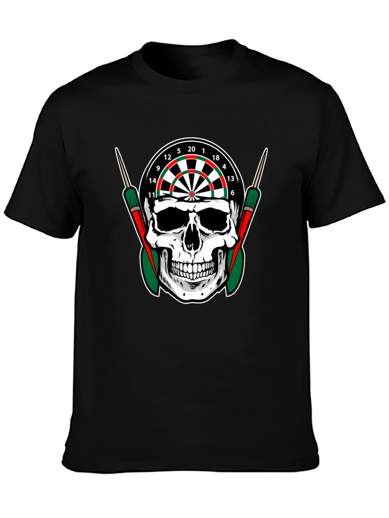 Skull Dartboard Graphic T-Shirt