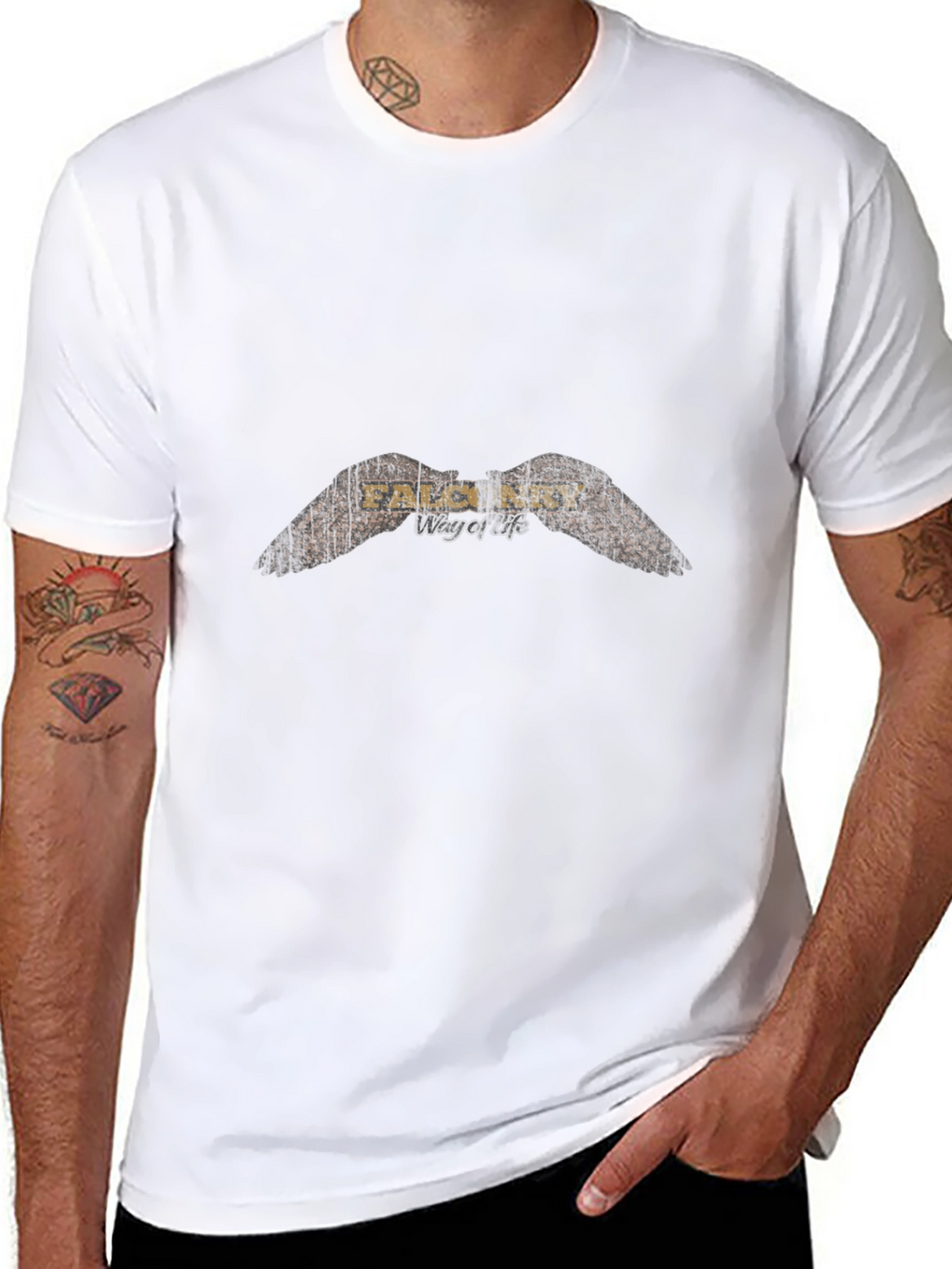 Falconry Way of Life Black T-Shirt