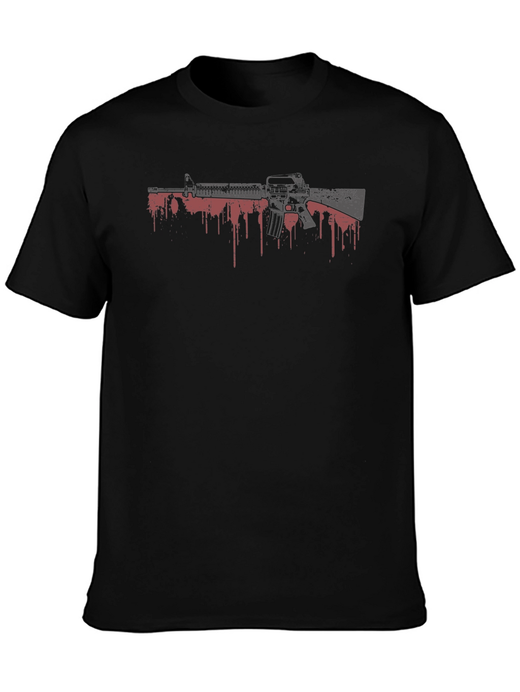 Gun Graphic Black T-Shirt