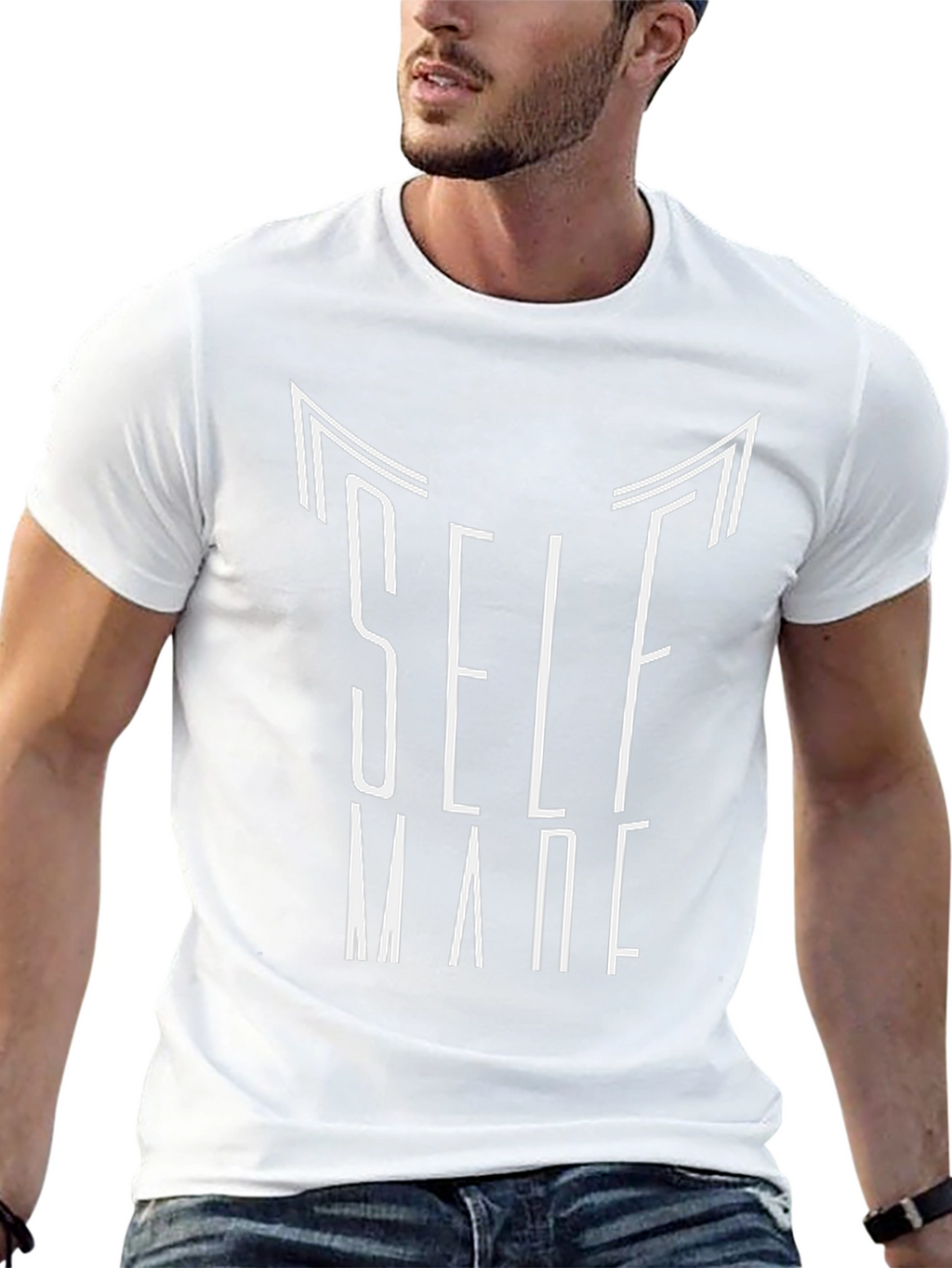 Self Made Black Graphic Tee
