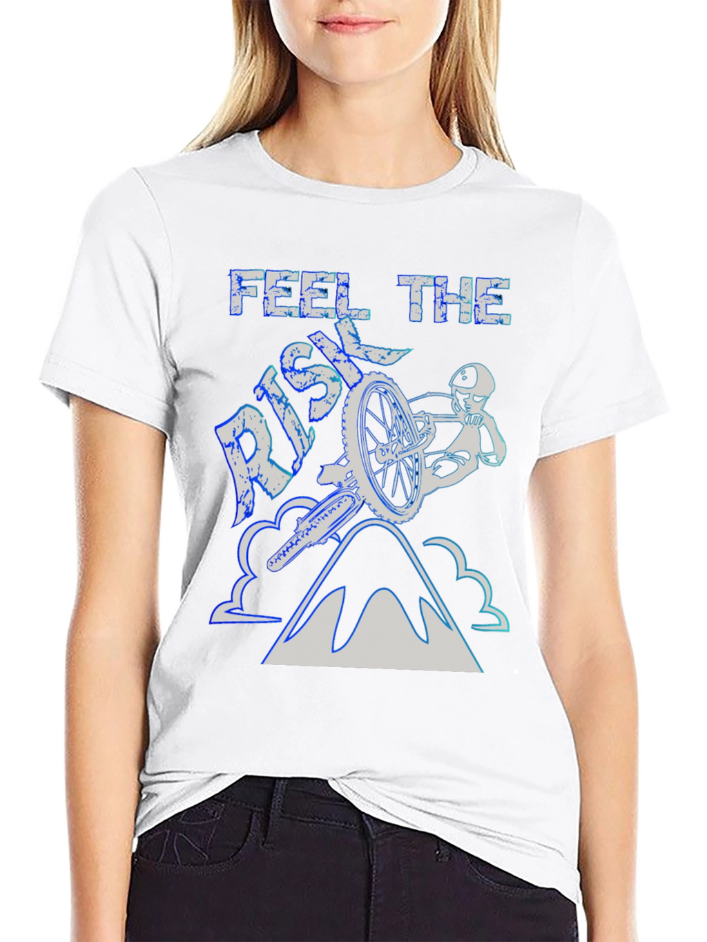 Feel the Risk Biking T-Shirt