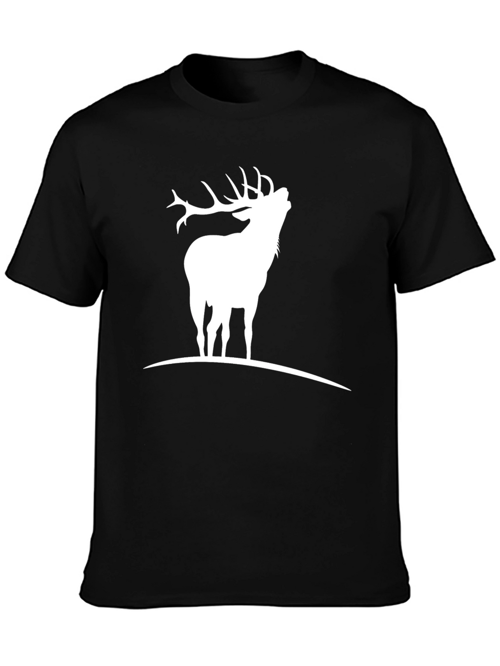 Black Deer Silhouette Graphic Tee