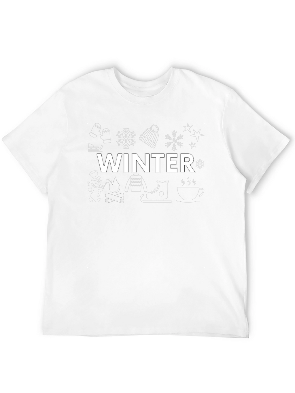 Winter Theme Graphic T-Shirt