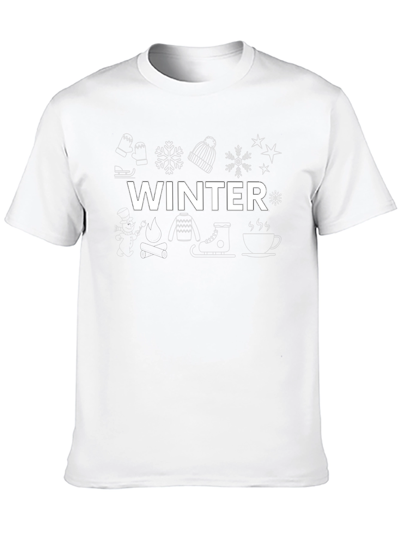 Winter Theme Graphic T-Shirt