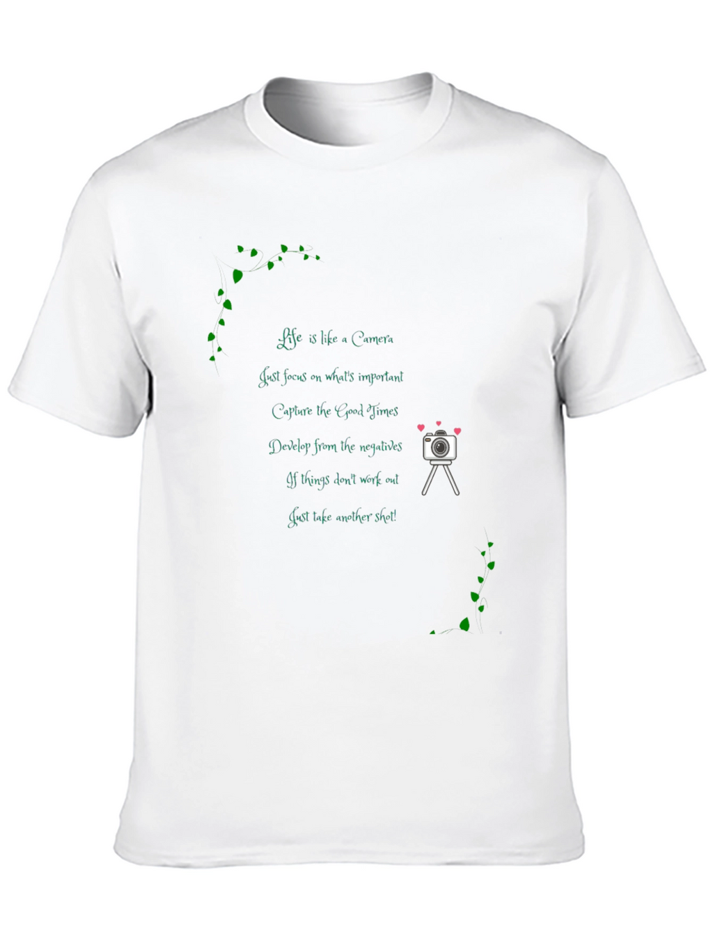 Camera Quote Black T-Shirt