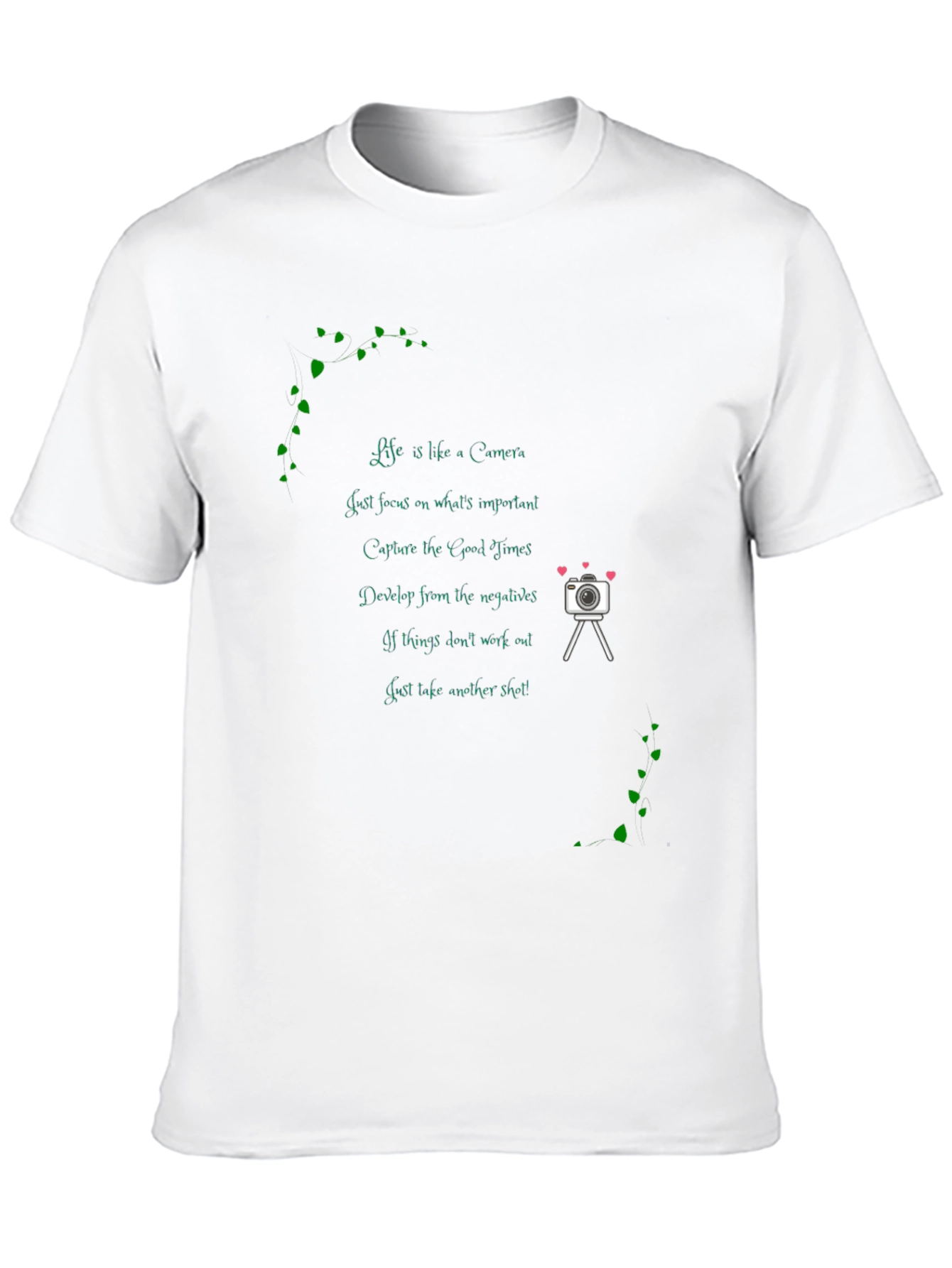 Camera Quote Black T-Shirt