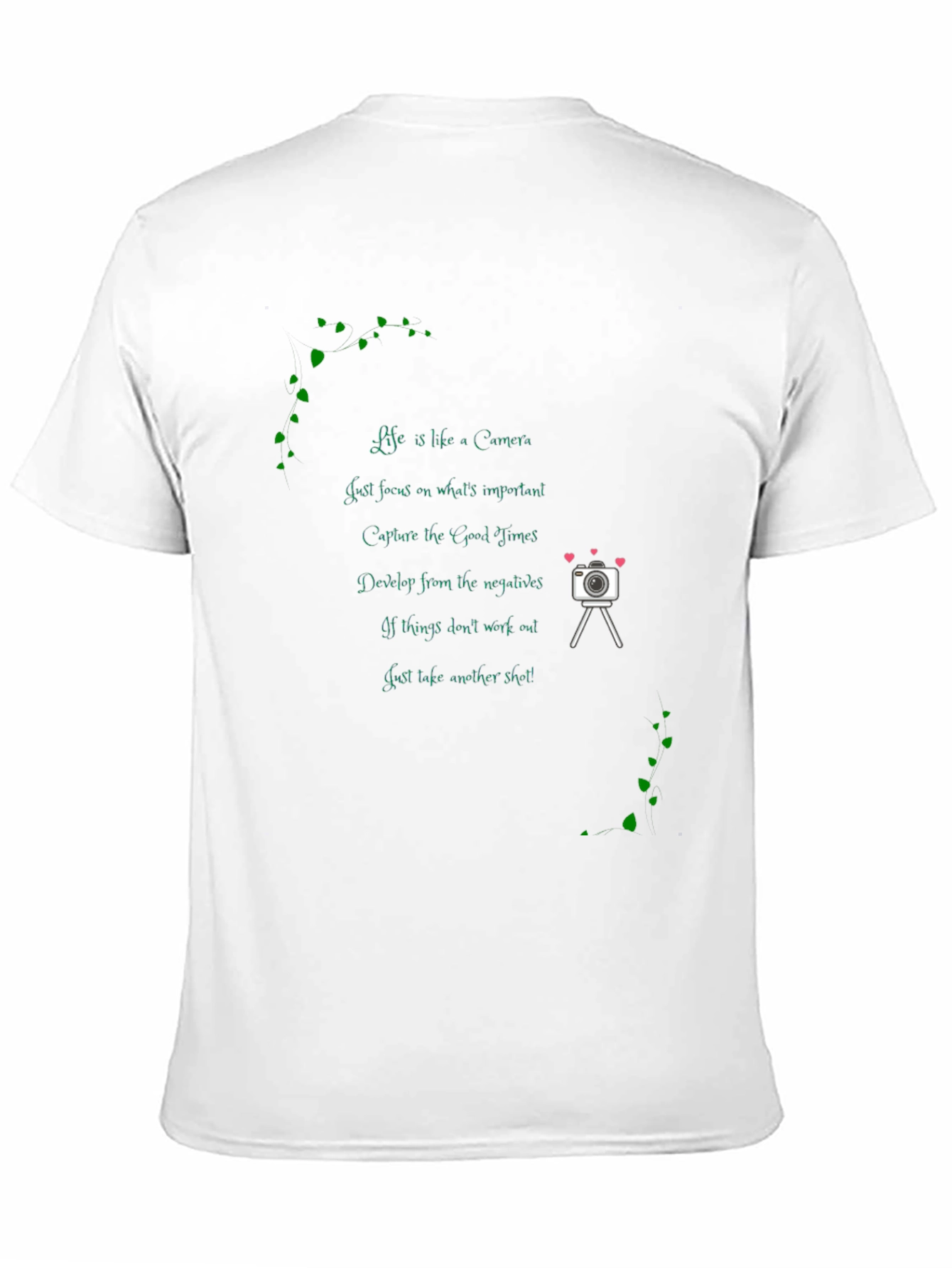 Camera Quote Black T-Shirt