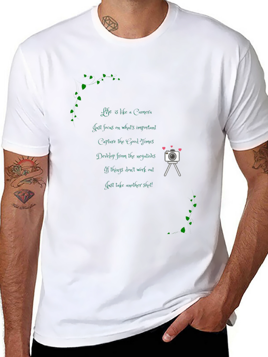 Camera Quote Black T-Shirt