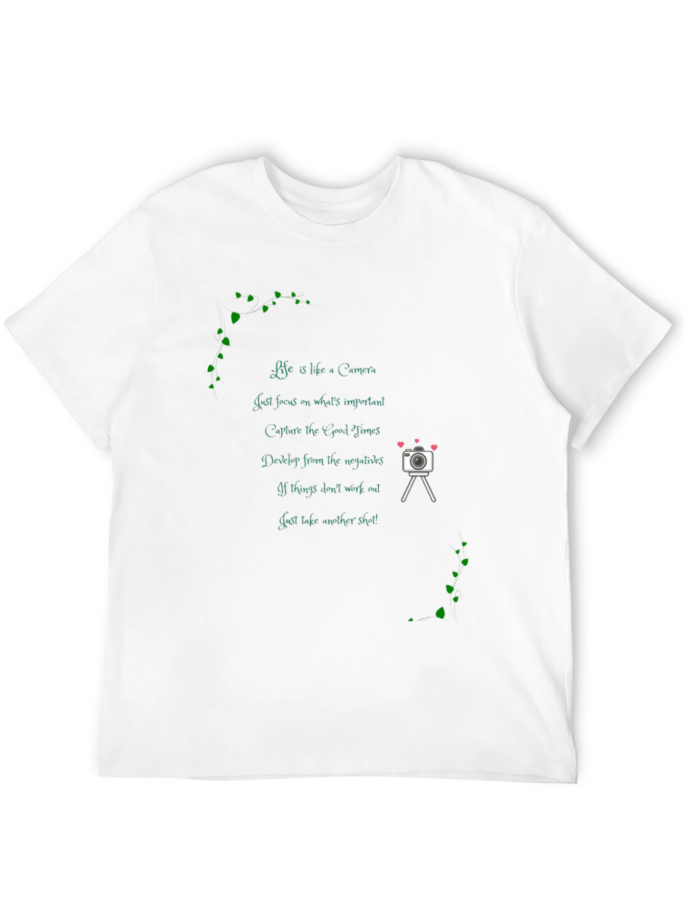 Camera Quote Black T-Shirt