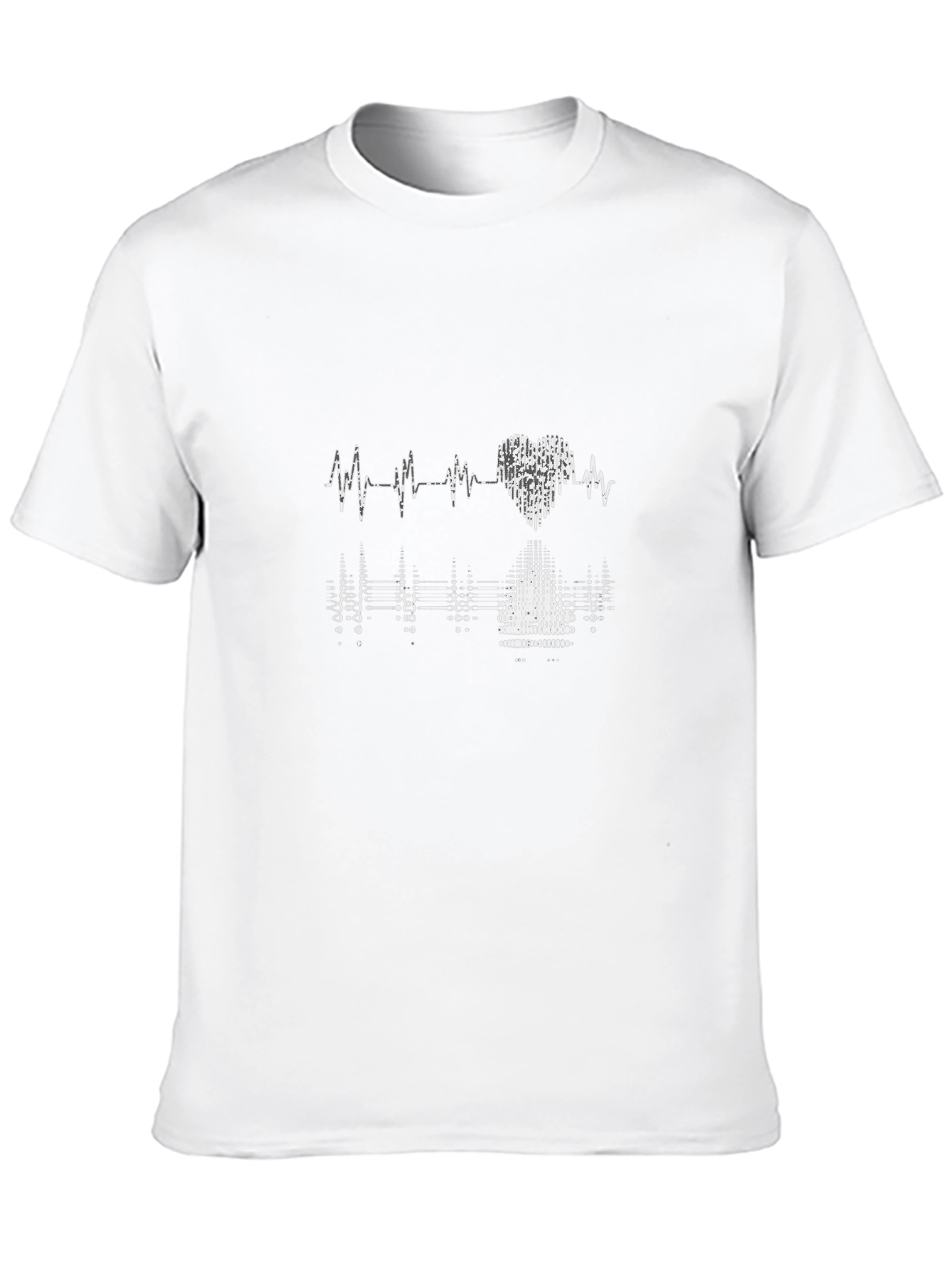Heartbeat Graphic Black T-Shirt