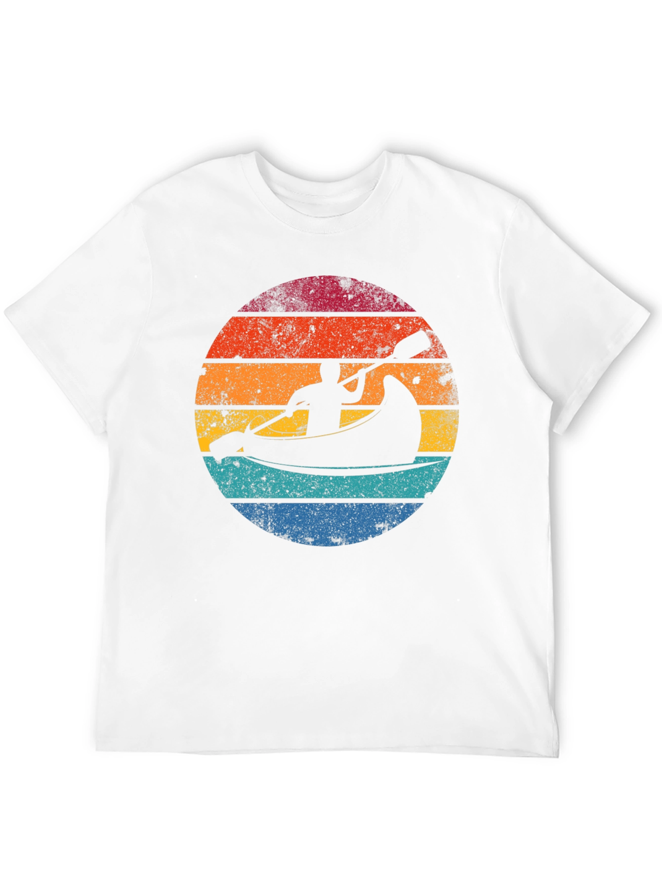 Retro Sunset Kayak T-Shirt - Adventure Awaits!
