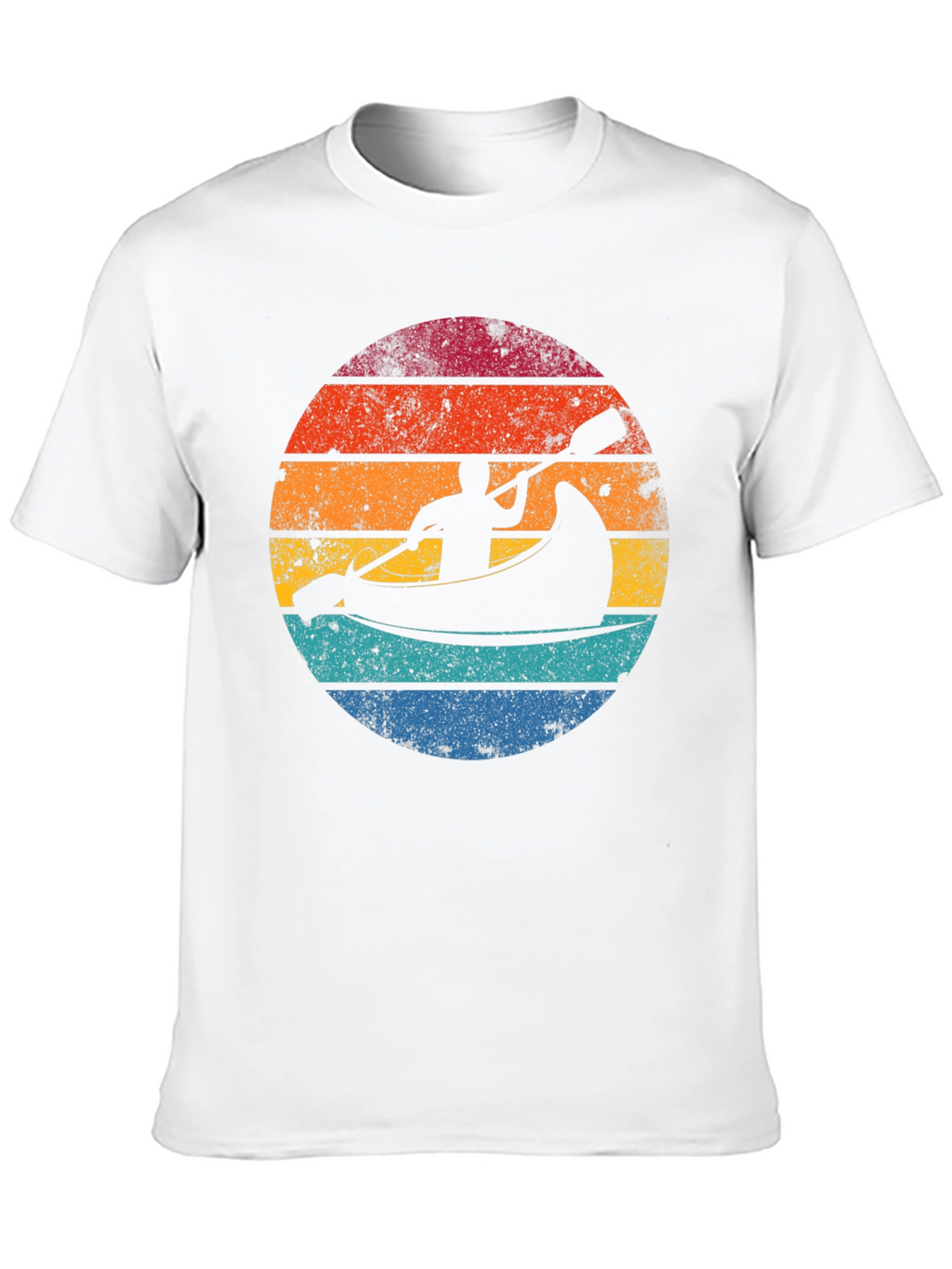 Retro Sunset Kayak T-Shirt - Adventure Awaits!