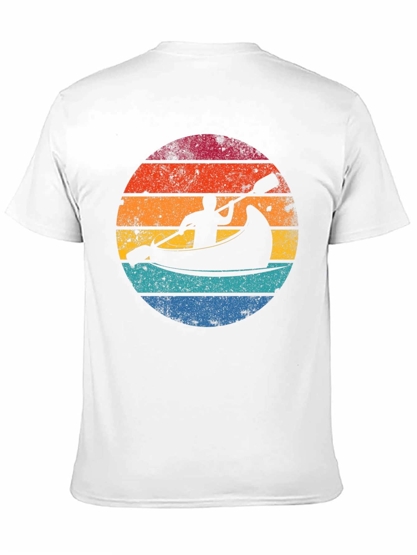 Retro Sunset Kayak T-Shirt - Adventure Awaits!
