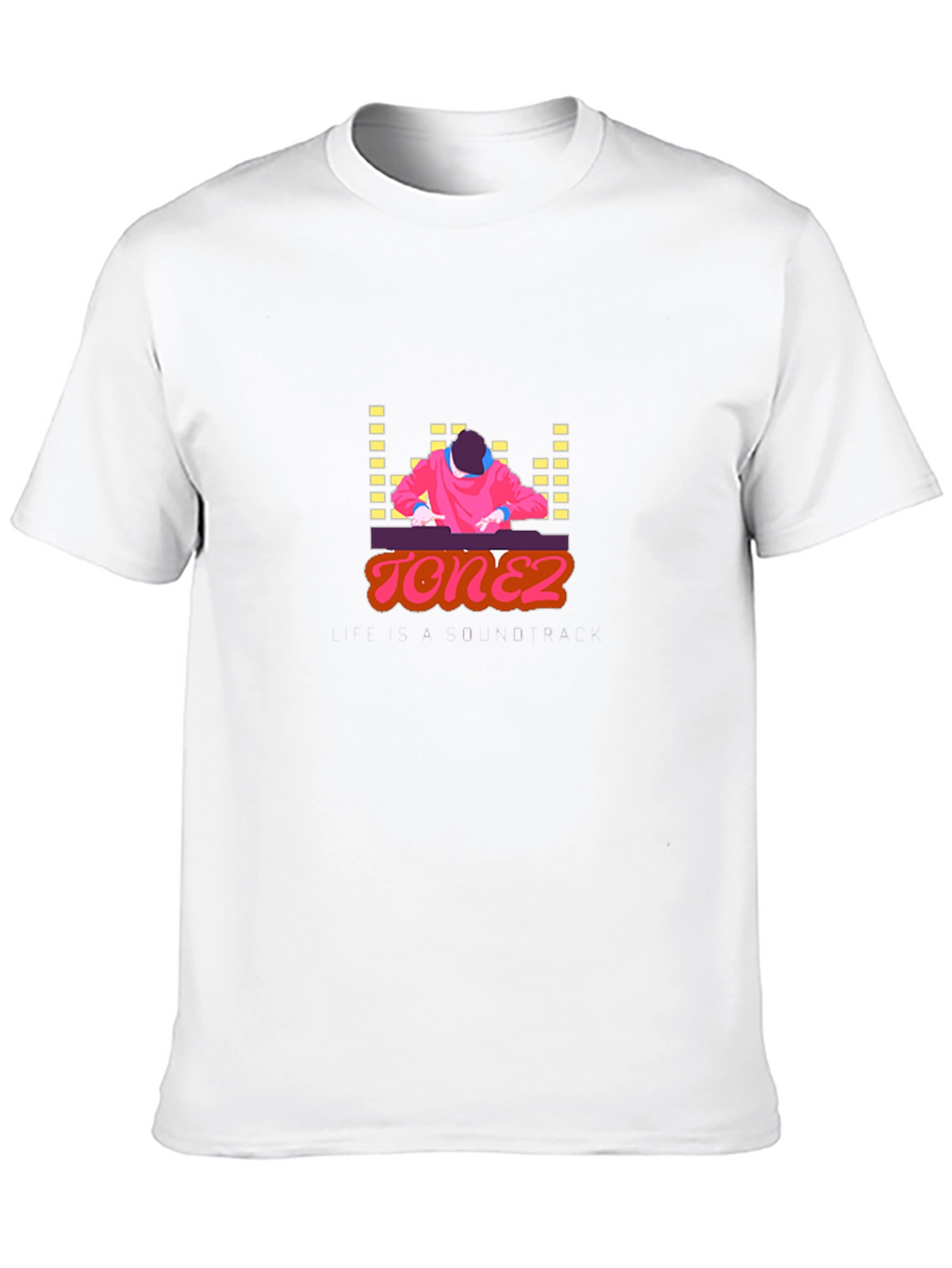 Retro Tonez DJ Graphic T-Shirt - Black