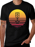 Retro Sunset Remember Our Heroes T-Shirt